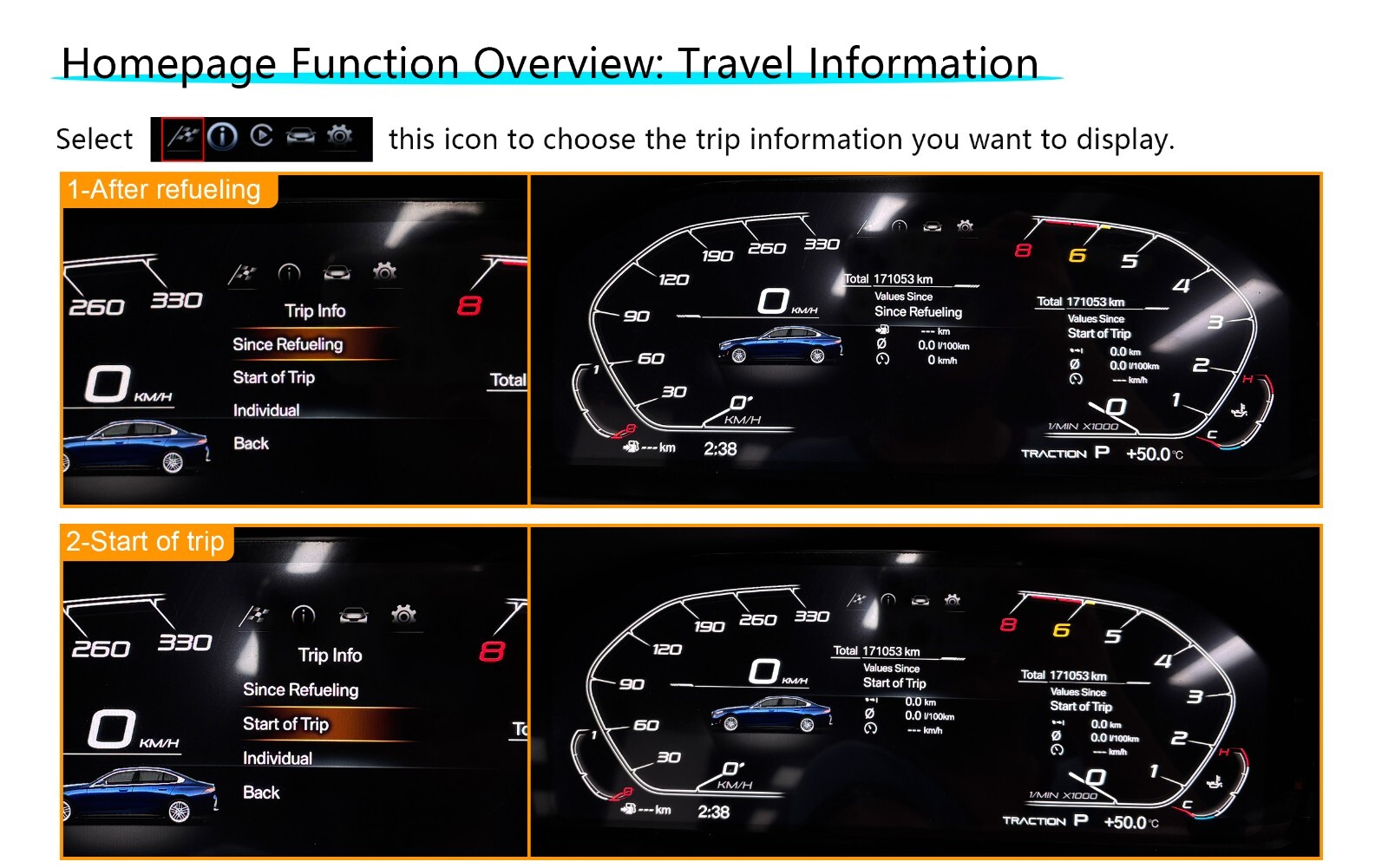 How to Set and Operate Digital Cluster Instrument Dash Panel
