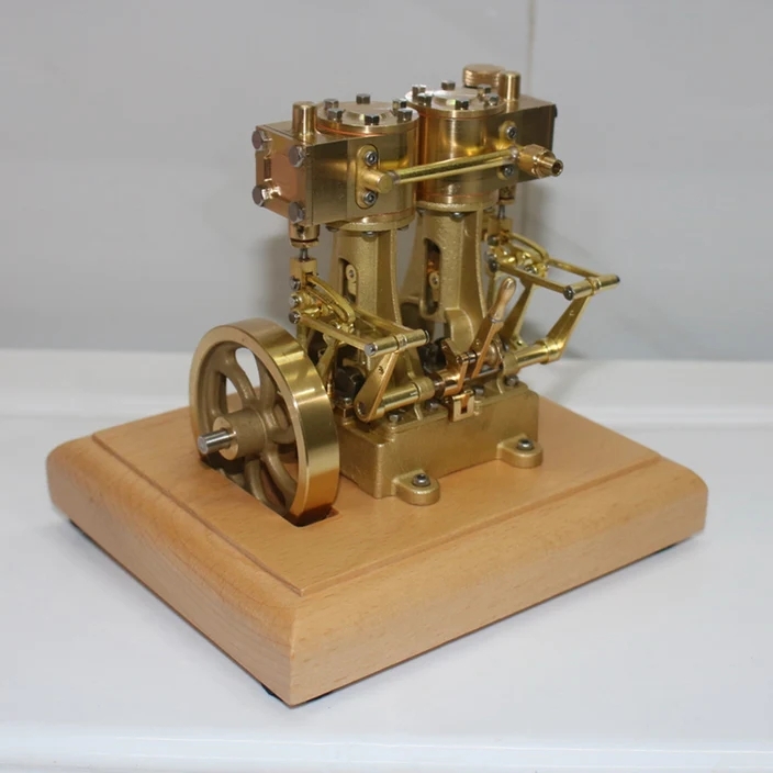 MOAI × Geek Field _ Brass Cylinder ST2 OKMO Mini Retro Vertical Double-cylinder Reciprocating