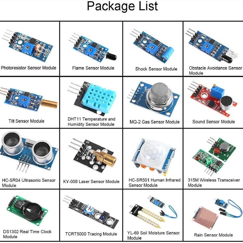 16 in 1 sensor module kits