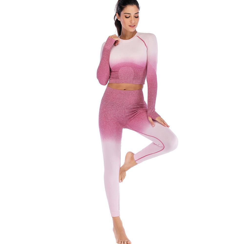 licras-deportivas-para-muj Custom Seamless Breathable Fitness Gym Ladies Sports Yoga Fitness Panties And Bra And Legging Set sportwear  
