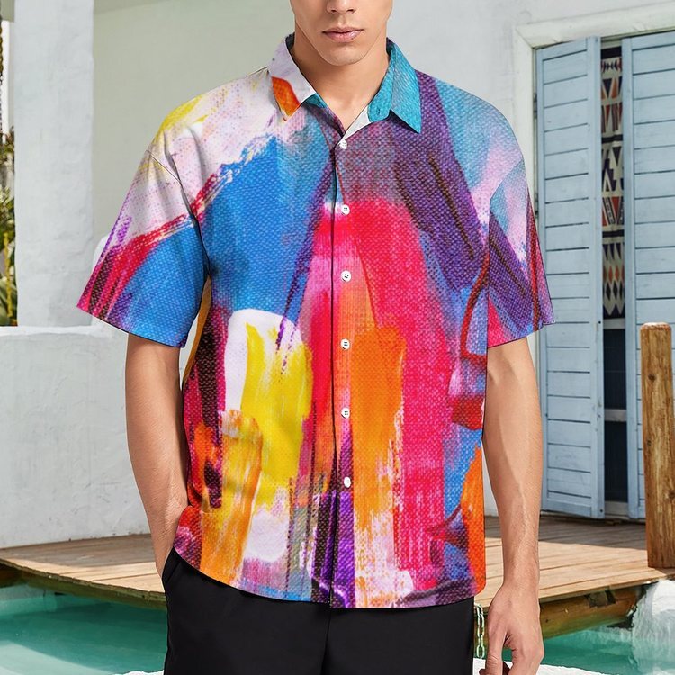 Custom Summer Hawaii Tshirts Fiesta Camisa Hawaiana Algodon Para Hombre Chemise Hawaienne Aloha Beach Mens Tropical Casual Shirt  