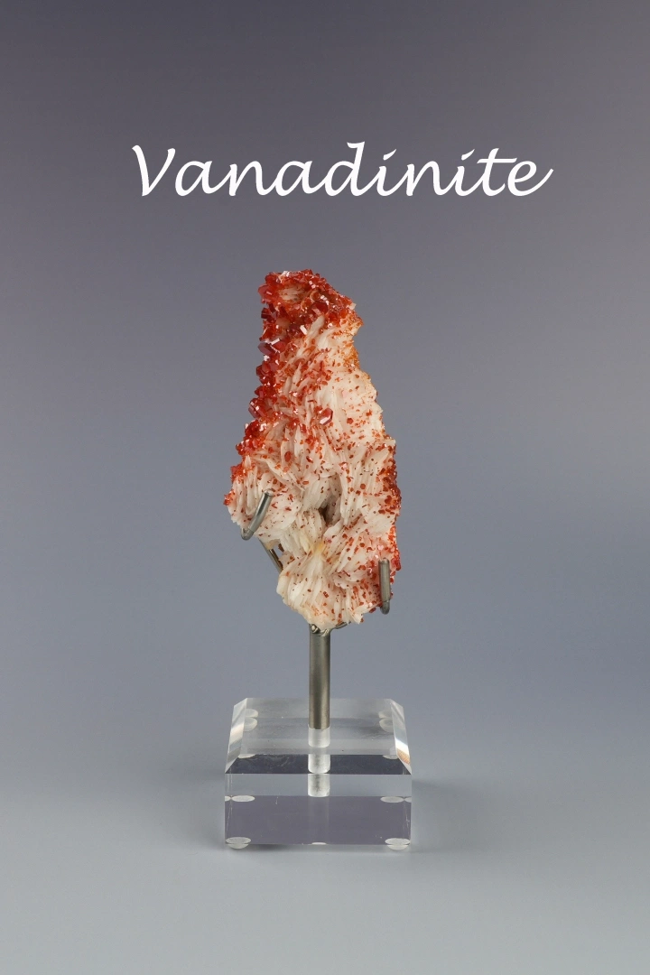 Discover Why Moroccan Natural Vanadinite Collector's Specimen Shines
