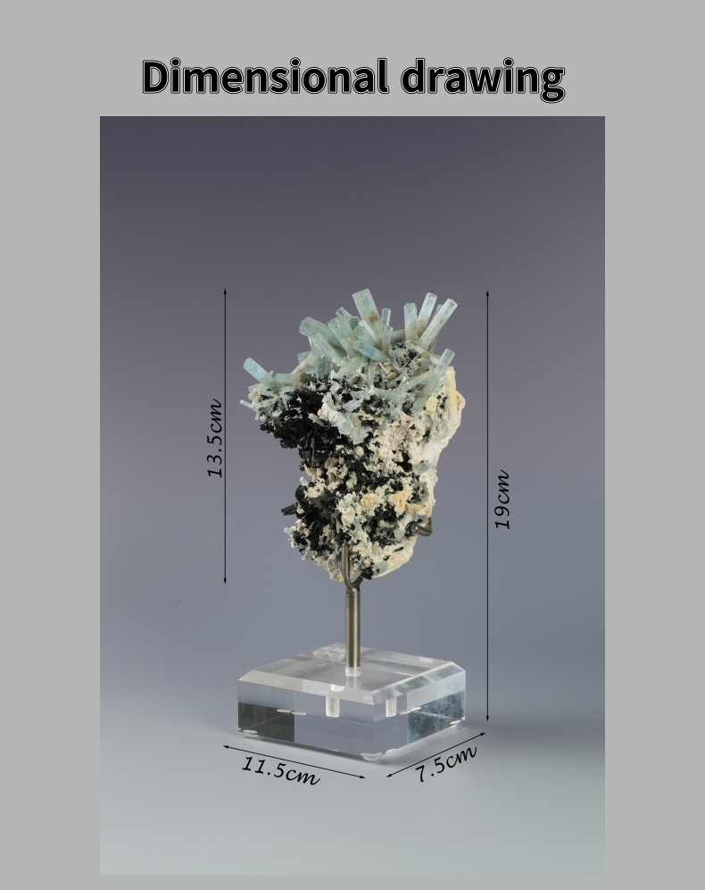 Natural Aquamarine Mineral Specimen from Namibia    