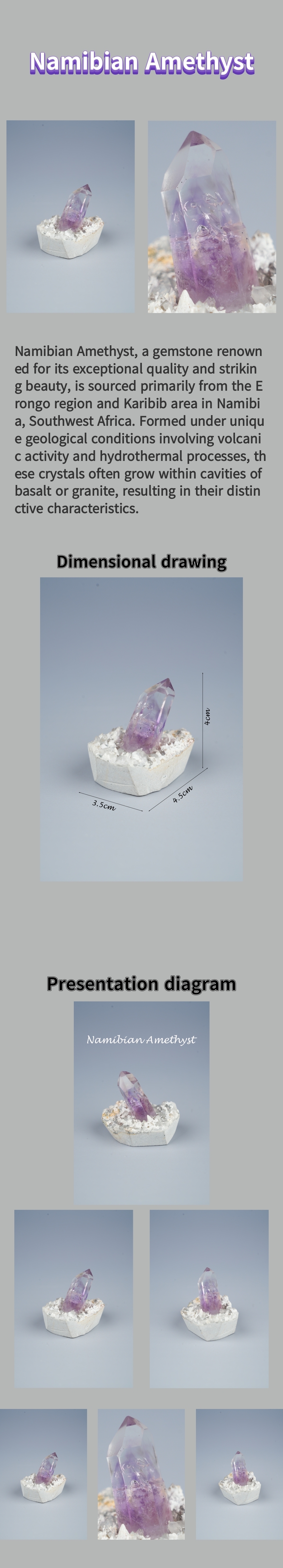 Natural Namibian Amethyst 