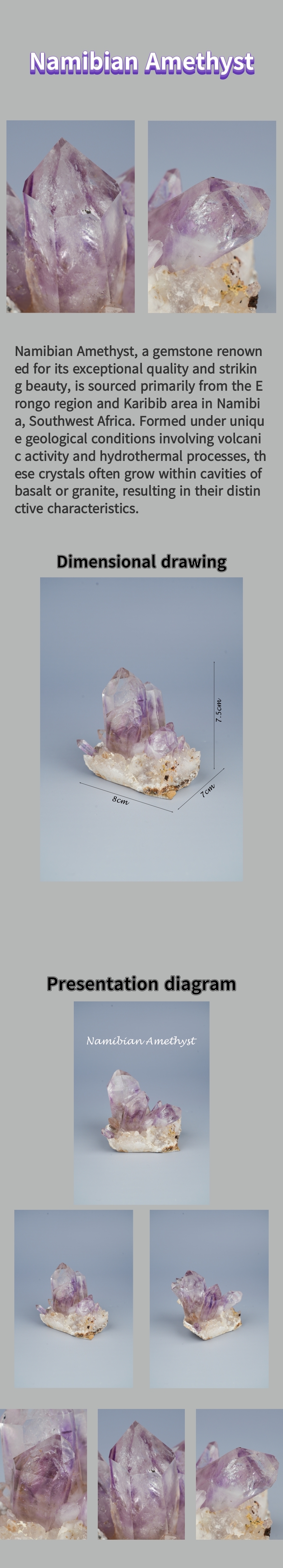 Natural Namibian Amethyst 