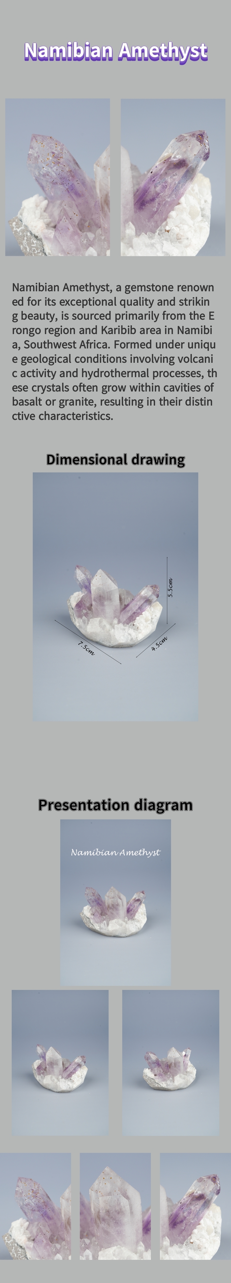 Natural Namibian Amethyst 