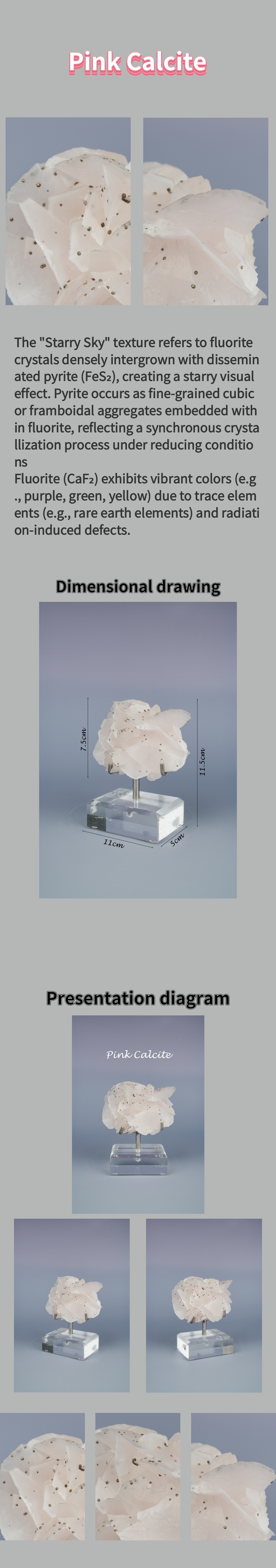 Natural Pink Calcite 