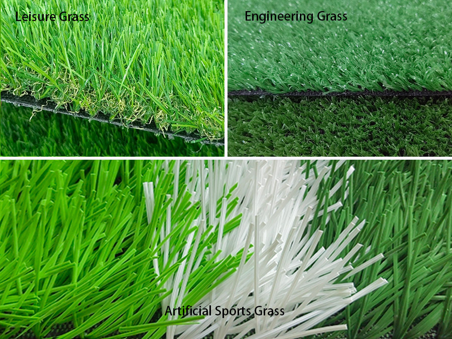 Classification and application of artificial turf: sports grass, leisure grass and engineering grass