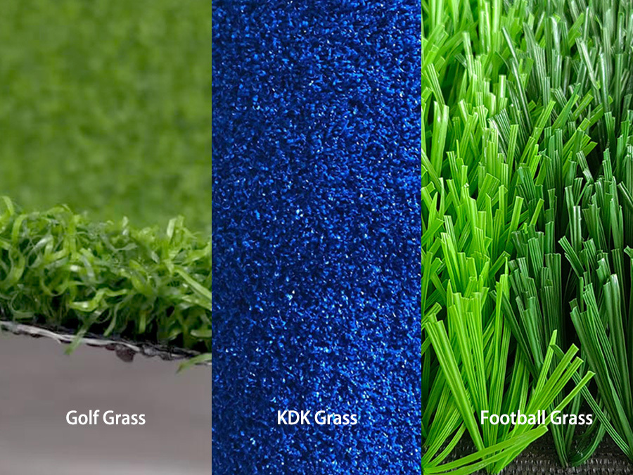 What types of artificial sports grass are there?