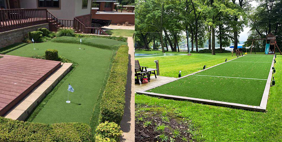 How to maintain plastic green grass? Can people walk on it?