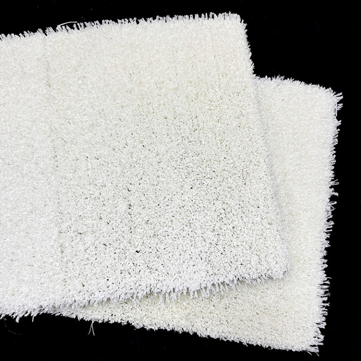 white artificial grass
