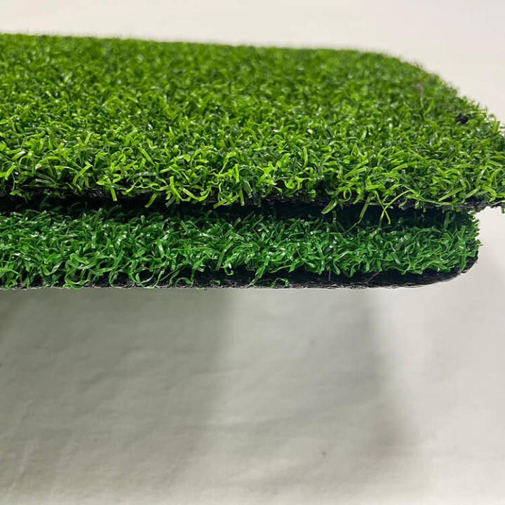 green fake turf