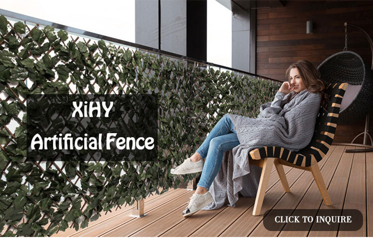 Outdoor Decorative Artificial Pine Needle Grass Fence Panel