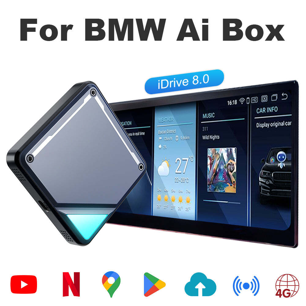 Support bmw youtube bmw netflix, android carplay box bmw id6/id7