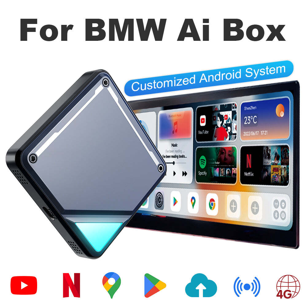 Support bmw youtube bmw netflix, android carplay box bmw id6/id7
