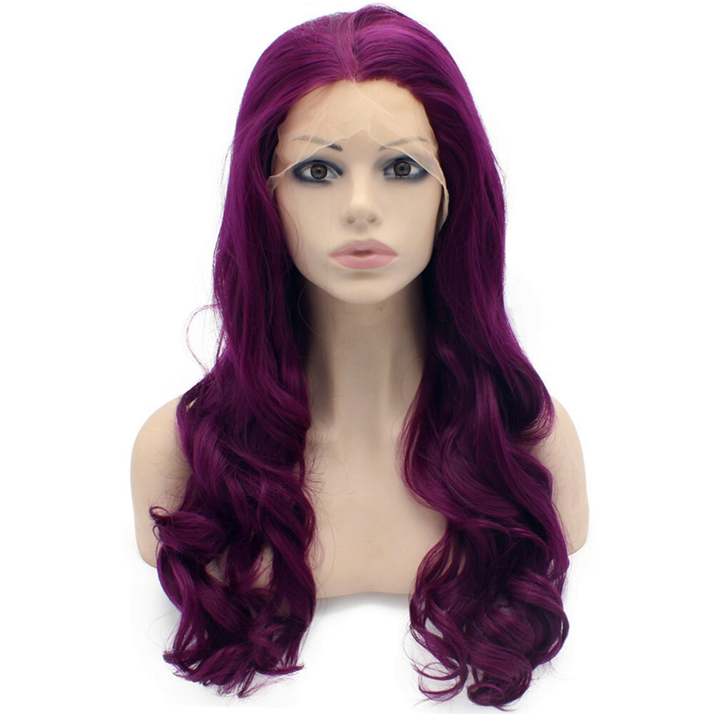 curly purple wig | purple curly wig