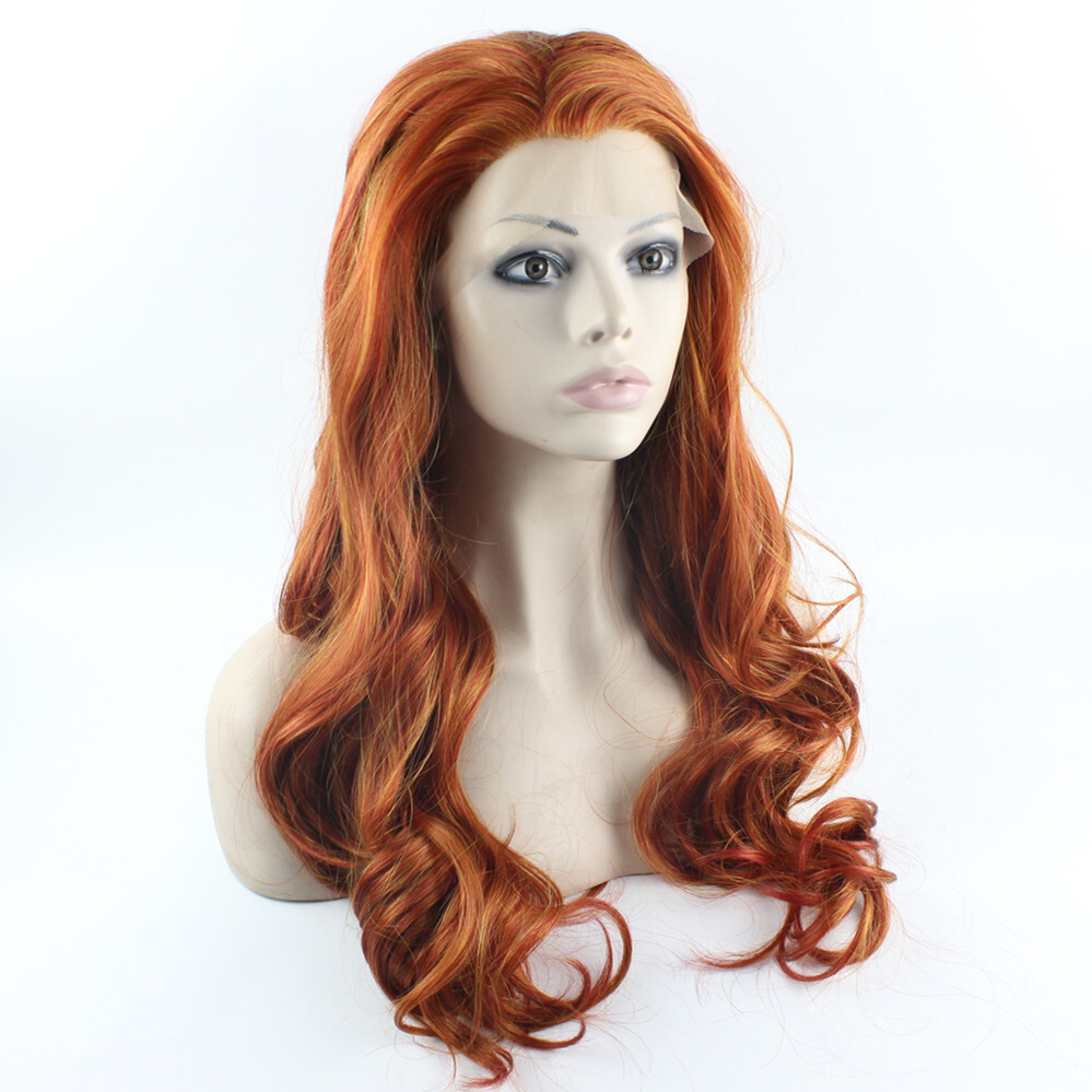 Strawberry Blonde Long Synthetic Wig 