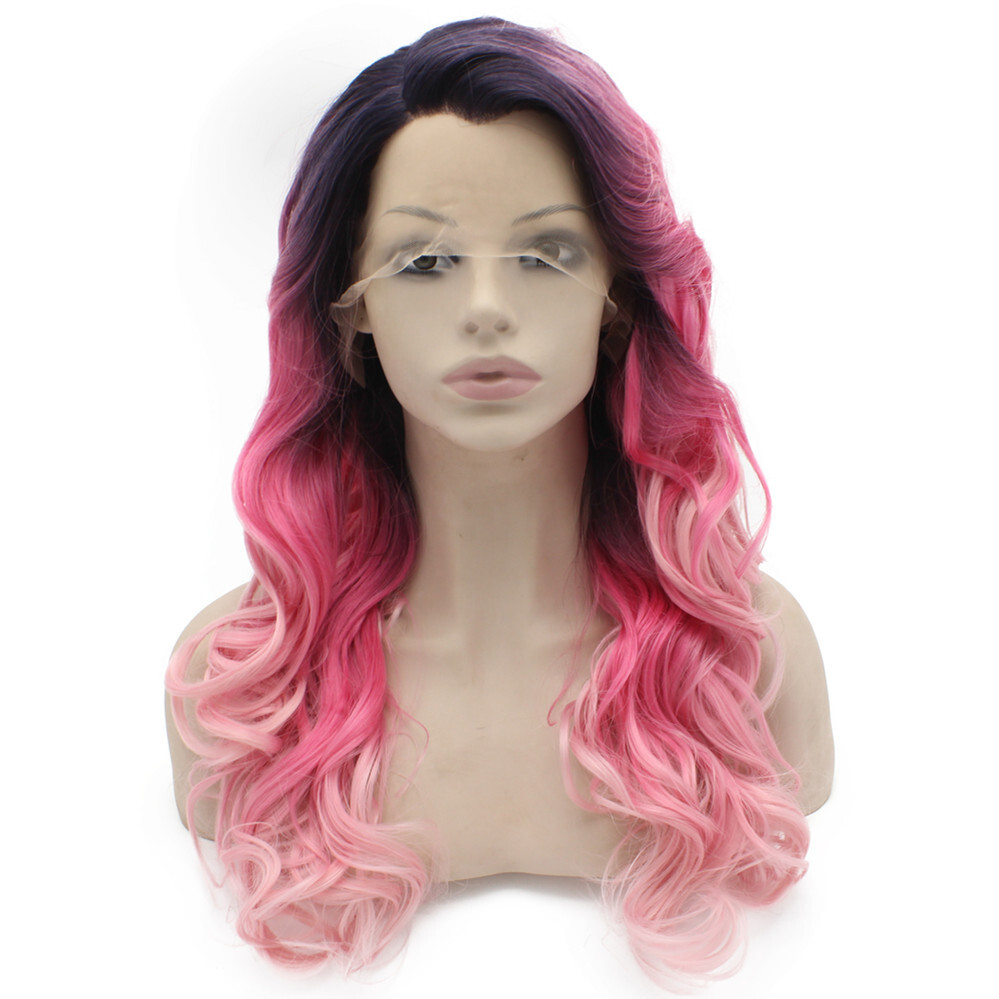long pink wig | ombre pink wig