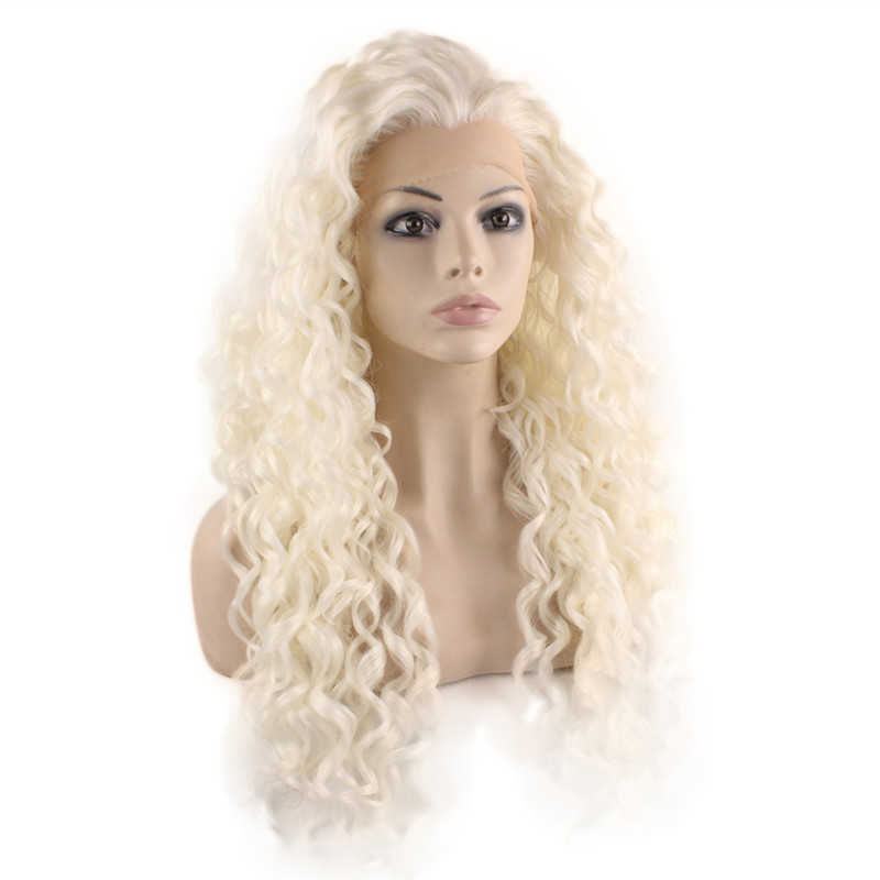 lace front white wig | long silver wig