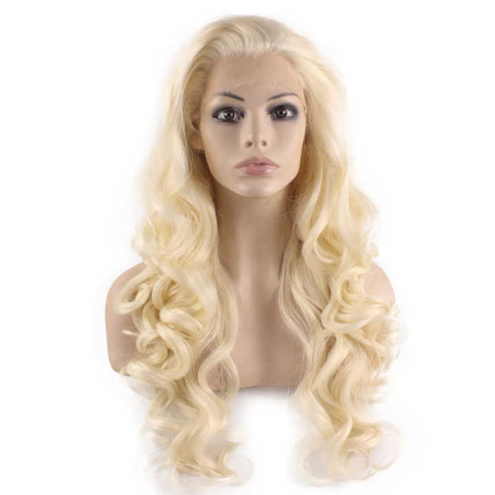 blonde wig curly long
