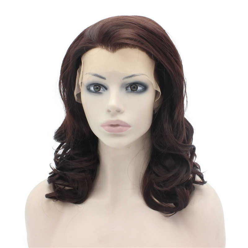 Dynamic Auburn Lace Front Wig Image for Desktop