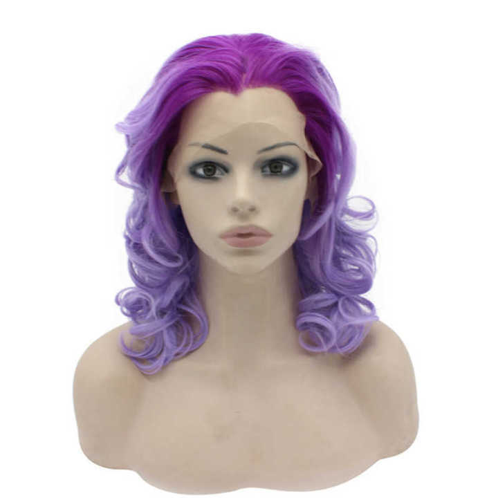 Curly Purple Wig Purple Curly Wig 