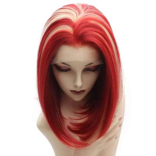 Red wig with blonde highlights Clearance
