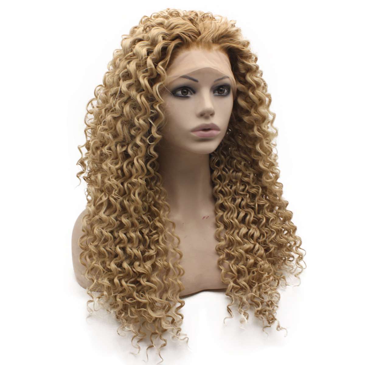 Loose Curly Synthetic Lace Front Blonde Wig | Iwonawig