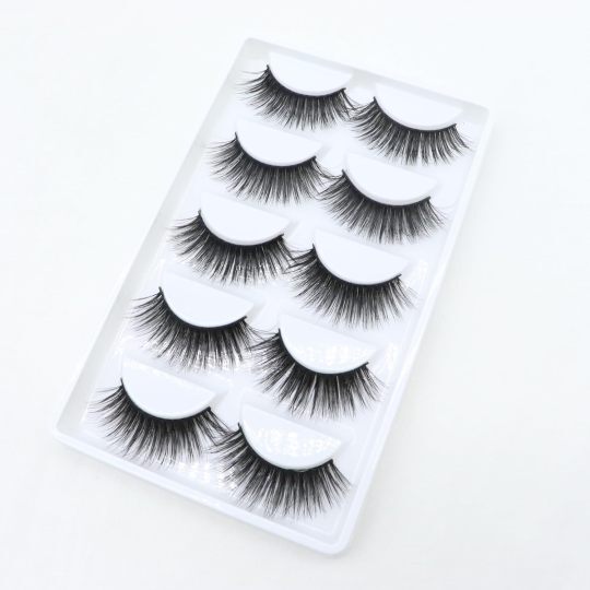 False Eyelashes Natural Look Eye Lashes Wispy CC Curl Eyelashes 20mm Clear Band Strip Lashes That Look Like Extensions Cat Eye Lashes Pack 15 Pairs