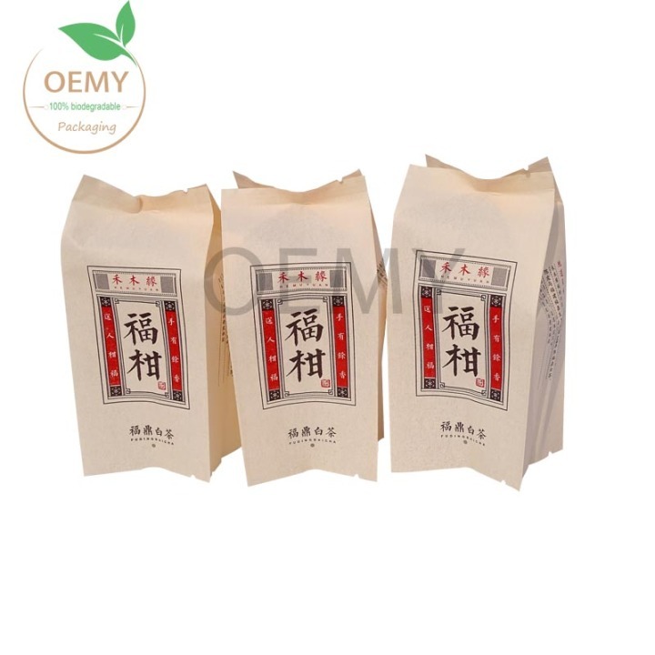 Custom biodegradable tea packaging bag