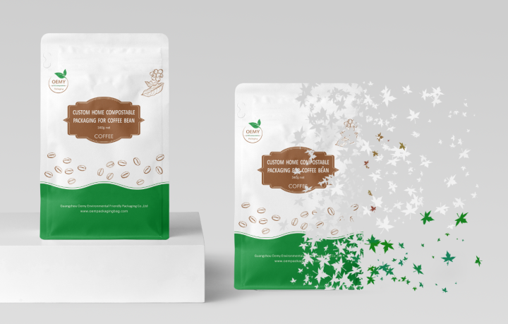 Custom eco friendly biodegradable coffee bags for 250g compostable coffee packaging bags - OEMY