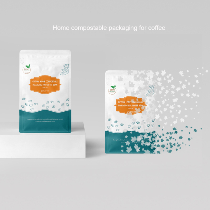 Custom coffee beans bags the biodegradable compostable coffee bags