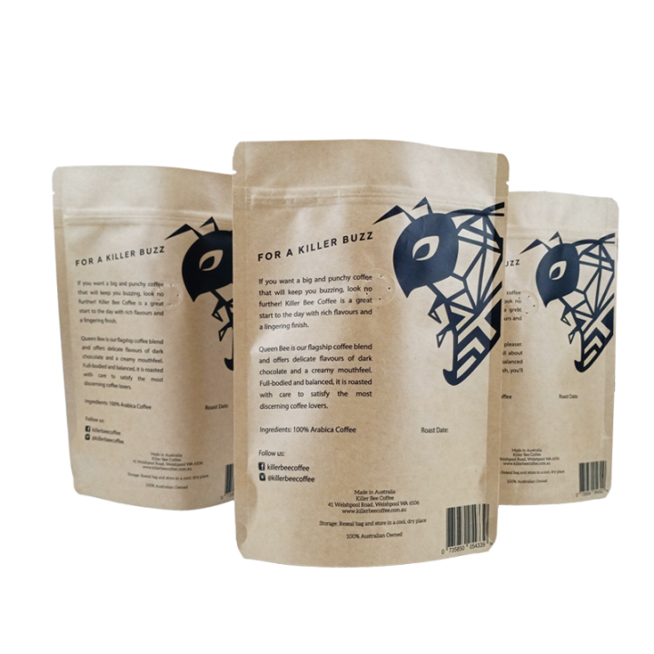 Custom paper compostable coffee packaging eco friendly coffee bags