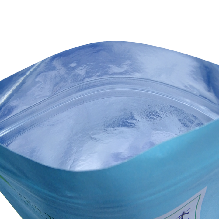 Custom printed Stand up zipper bag  biodegradable tea bags