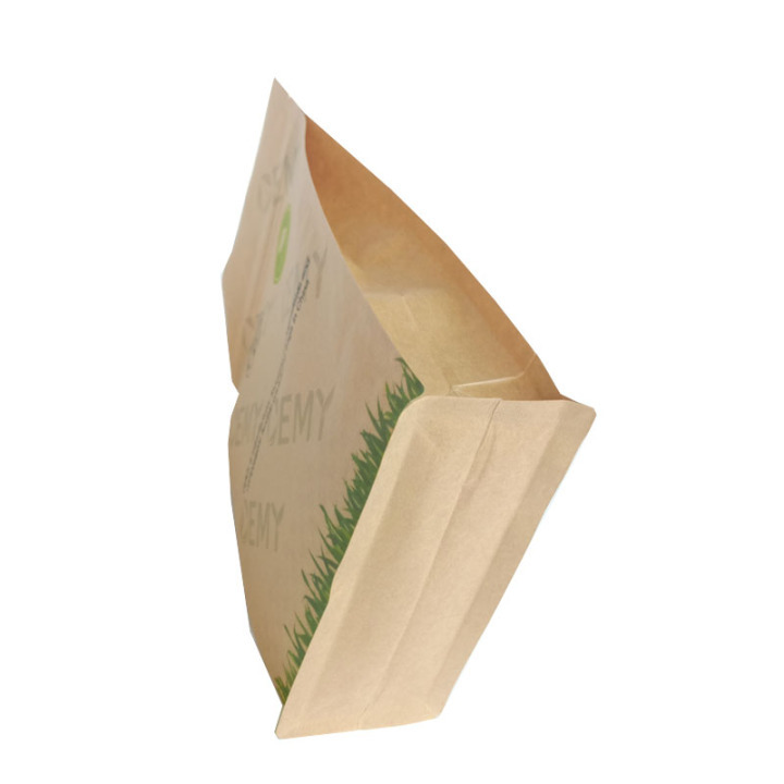 Flat bottom pouch factory biodegradable bag material packaging bags eco friendly herbal bag