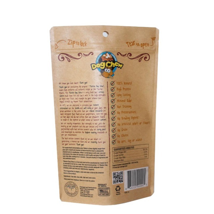 Personalized  for pet food packaging eco friendly bag