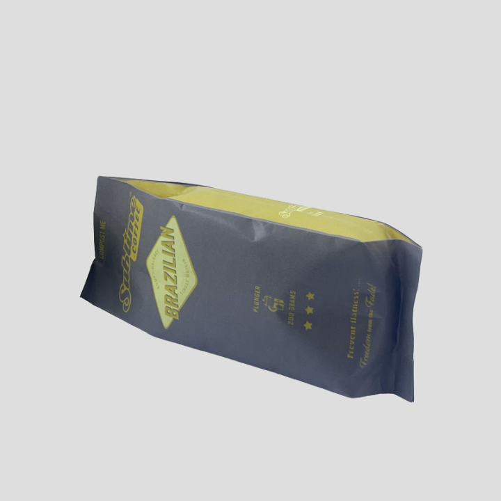 Side seal eco friendly packaging pouch and coffee bag packaging