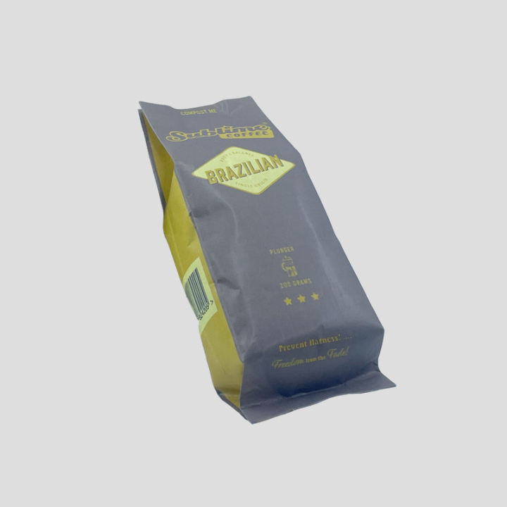 Side seal eco friendly packaging pouch and coffee bag packaging