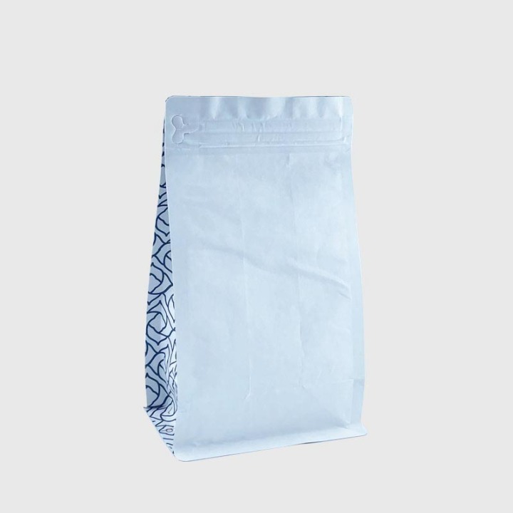 back side compostable ziplock bags and biodegradable coffee bags