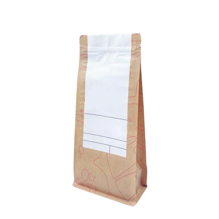 Flat Bottom stand up zipper bag Compostable Packing