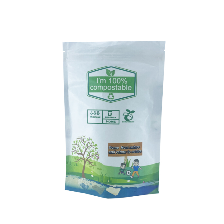 compostable zipper bags Resealable packaging pouch