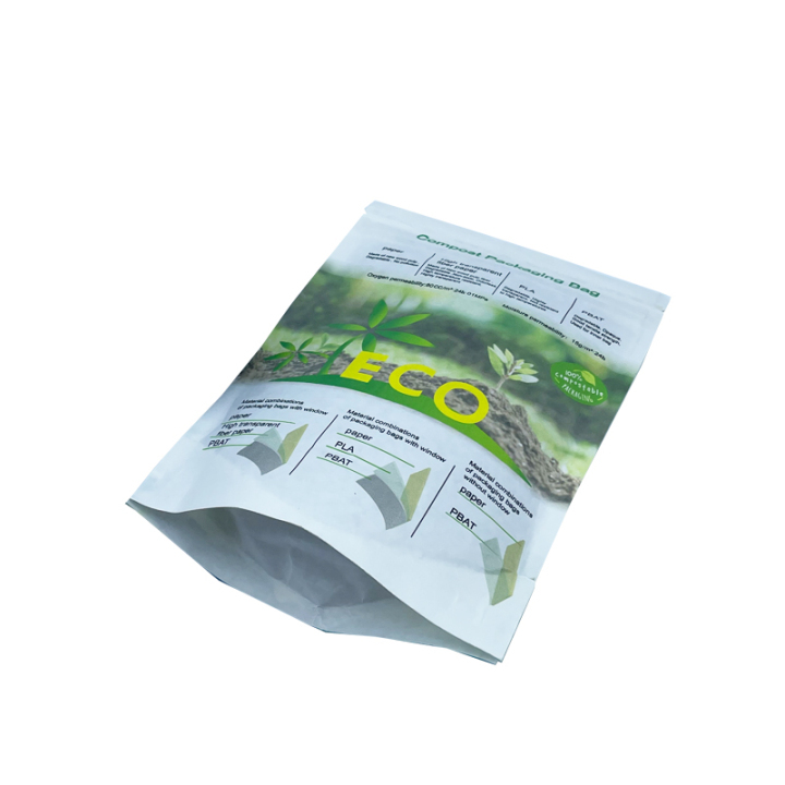 compostable zipper bags Resealable packaging pouch