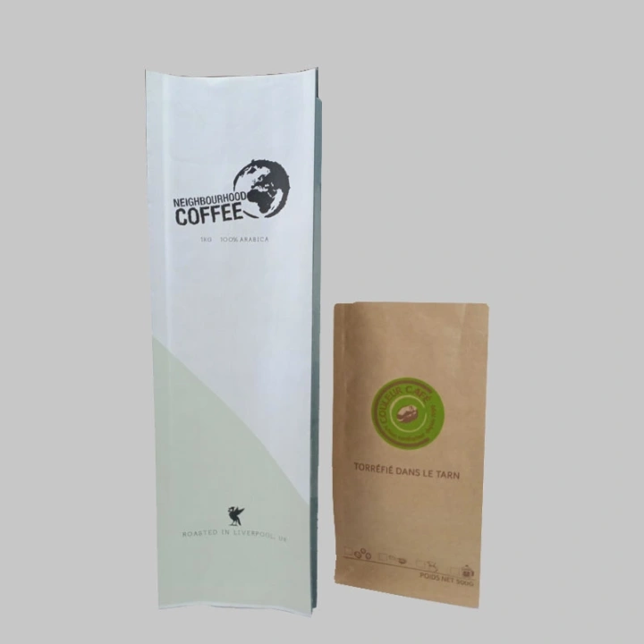 Compostable Custom Coffee Bags Eco Paper Packaging Solution  