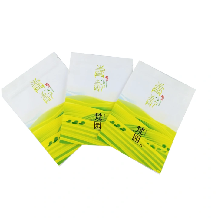 Compostable Tea Bags Stand Up Zipper Pouch Custom Sustainable Packaging  