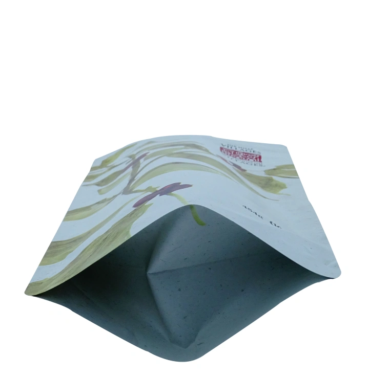 Custom Compostable Stand Up Pouches Biodegradable Snack Packaging  