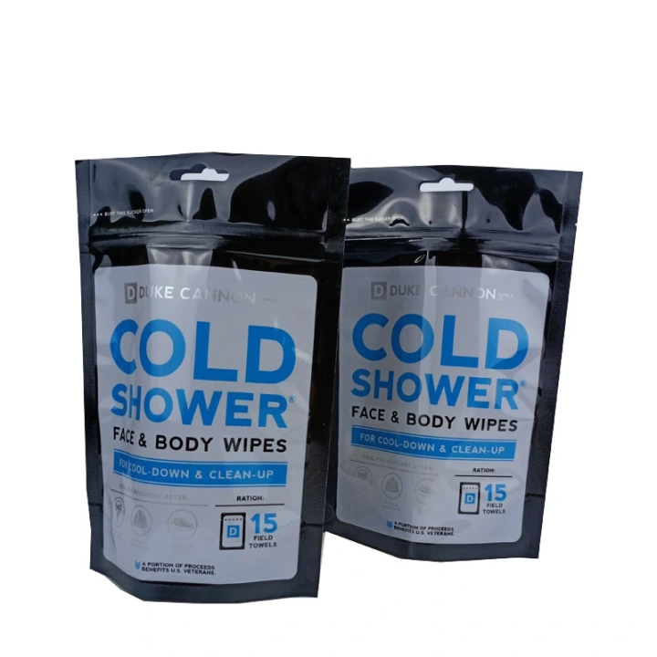 Custom Biodegradable Stand Up Pouch Apparel Packaging Bags  