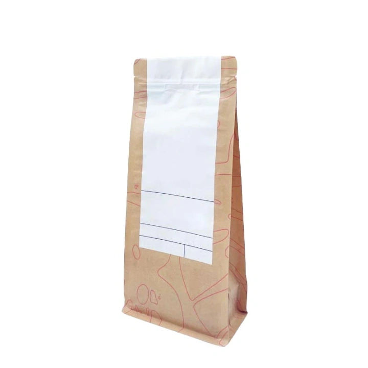 Biodegradable Flat Bottom Stand Up Pouch Zipper Bag Packaging  