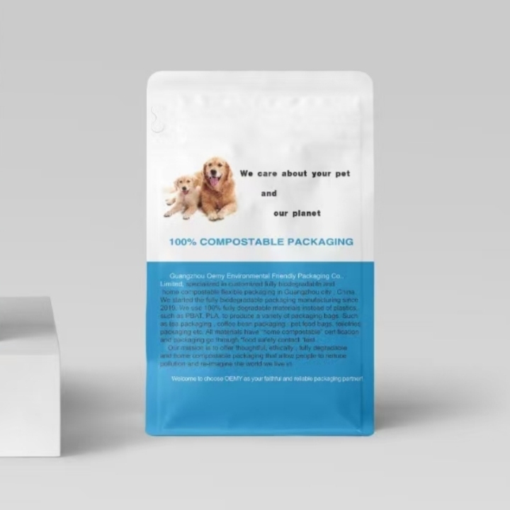 Premium Kraft Paper Packaging Custom Flexible Flat Bottom Pouch for Pet Food Premium Kraft Paper Packaging Custom Flexible Flat Bottom Pouch for Pet Food compostable packaging,kraft paper bags,pet food pouch,flat bottom pouches.,biodegradable bags