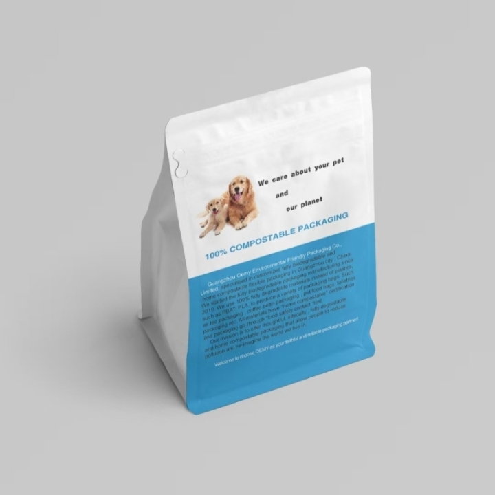 Premium Kraft Paper Packaging Custom Flexible Flat Bottom Pouch for Pet Food Premium Kraft Paper Packaging Custom Flexible Flat Bottom Pouch for Pet Food compostable packaging,kraft paper bags,pet food pouch,flat bottom pouches.,biodegradable bags