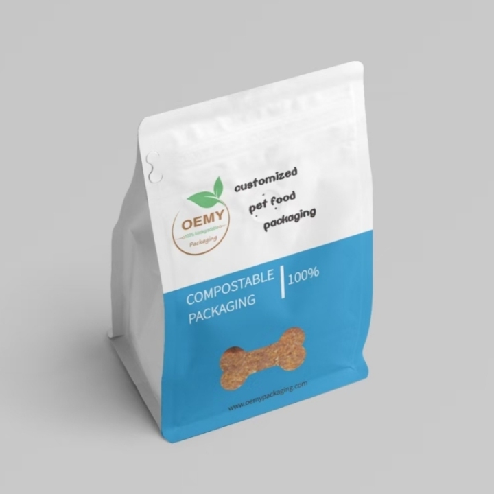 Premium Kraft Paper Packaging Custom Flexible Flat Bottom Pouch for Pet Food Premium Kraft Paper Packaging Custom Flexible Flat Bottom Pouch for Pet Food compostable packaging,kraft paper bags,pet food pouch,flat bottom pouches.,biodegradable bags